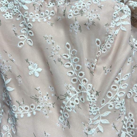 Dress the Population Blush Multi River Off The Shoulder Midi Dress NWT S - Picture 12 of 12